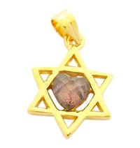 Gold Filled Amethyst Star of David Pendant